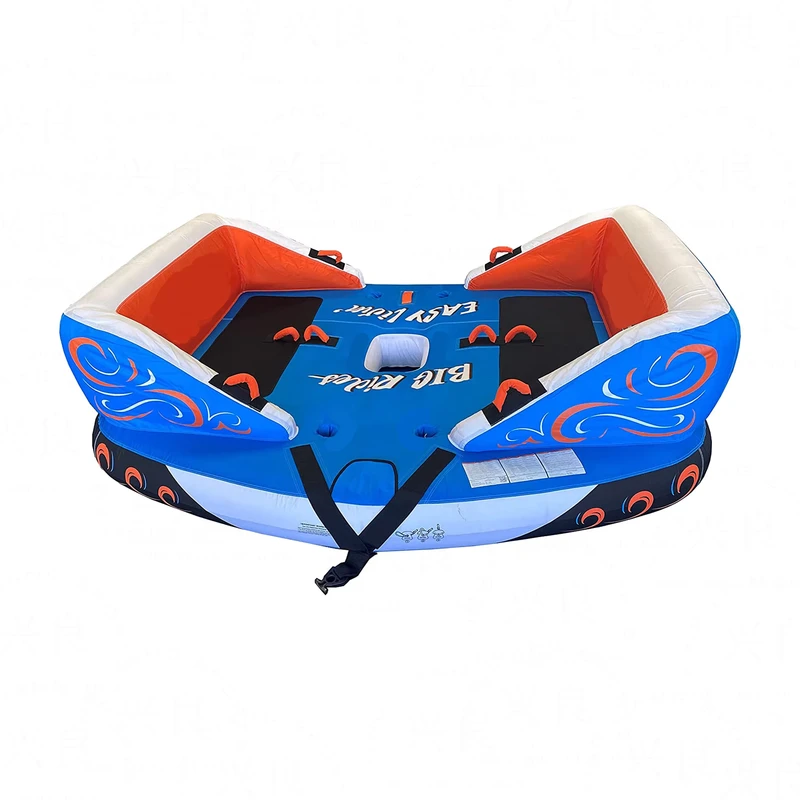Tuyau de ski nautique gonflable personnalisé pour 4 personnes