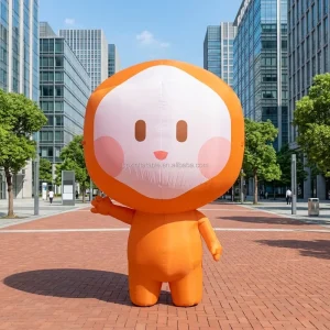 Decoração Publicitária Personalizada Inflável, Personagens de Cartoon de Laranja Inflável