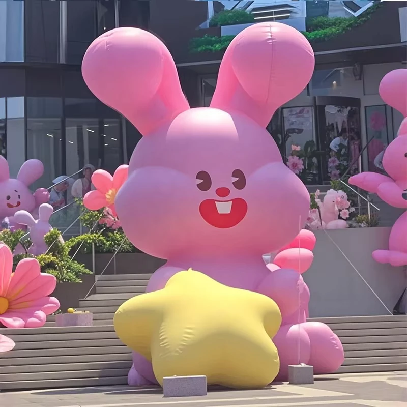 Customized Advertising Inflatable Cartoon Anime Inflatable Rabbit Model Inflatable Doll Mascot for Mall Decoration