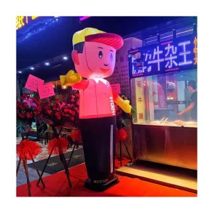 맞춤형 에어 댄서 풍선 광고 인플레이터블 에어 웨이빙 핸드 인형 만화