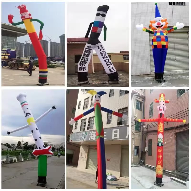 Dançarinos de Ar Infláveis Personalizados para Promoção Publicitária Dançarino de Ar Inflável Homem-Onda Inflável