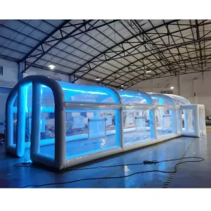 Customized Air Tight Portable Inflatable Pool Tent Transparent Inflatable Cover for Pool Carpas Inflables