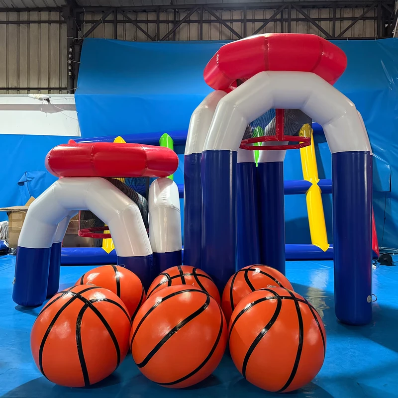 Cesto de Basquetebol Inflável Personalizado e Hermético para Jogos