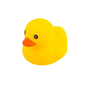 Customized Batch Printed PVC Rubber Duck Shaped Bathtub Bath Toys with Pattern Designs Unisex Toy Cognitive Floating Toy