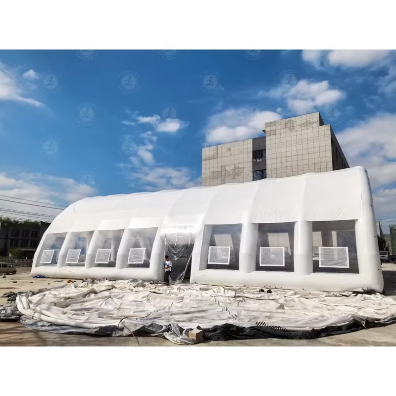 Carpa domo inflable de gran tamaño, cubierta de burbuja transparente para piscina inflable, domo para invierno