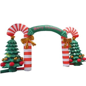 Customized Christmas Decorations Archway Inflatable Christmas Tree New Design Advertising Inflatables