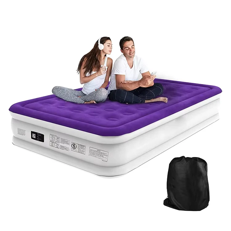 Materasso gonfiabile automatico Queen Size con colori personalizzati per campeggio all'aperto