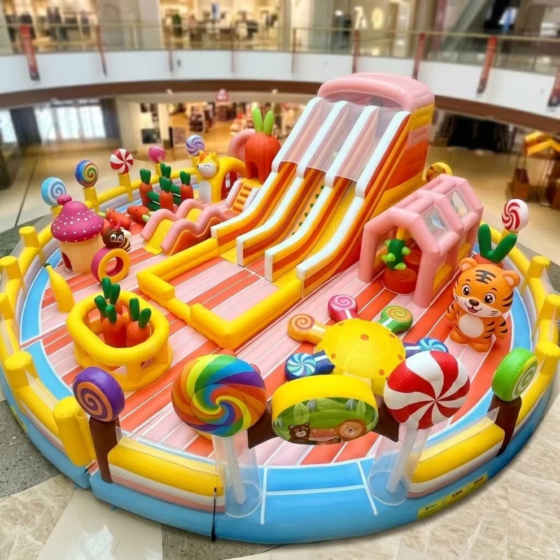 Customized Commercial 0.55mm PVC Inflatable Bouncer Slide New Design Bouncy Castle Inflatable Bounce House Kids Bouncing Castle
