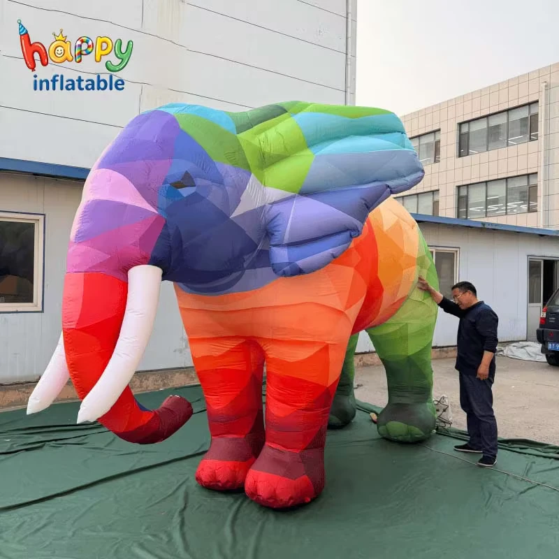 Elefante gonfiabile gigante personalizzato per parate cittadine, festival e celebrazioni