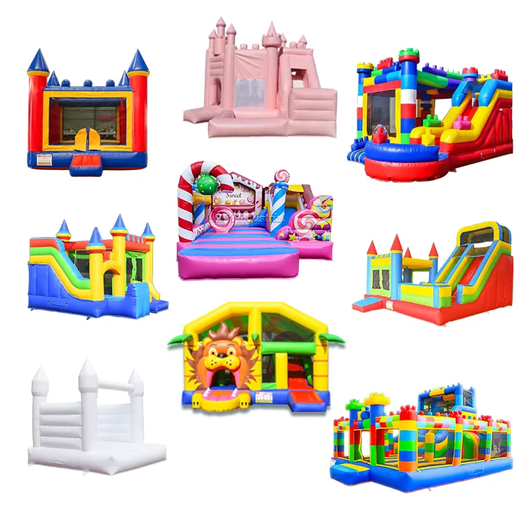 Aangepaste Commerciële Kwaliteit PVC Volwassenen Industrie Springkasteel Opblaasbaar Springkasteel voor Kinderen