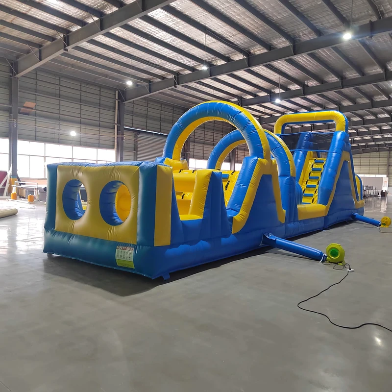 Curso de Obstáculos Inflable Comercial Personalizado para Alquiler de Fiestas