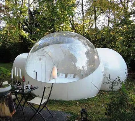 Tente de camping gonflable transparente personnalisée