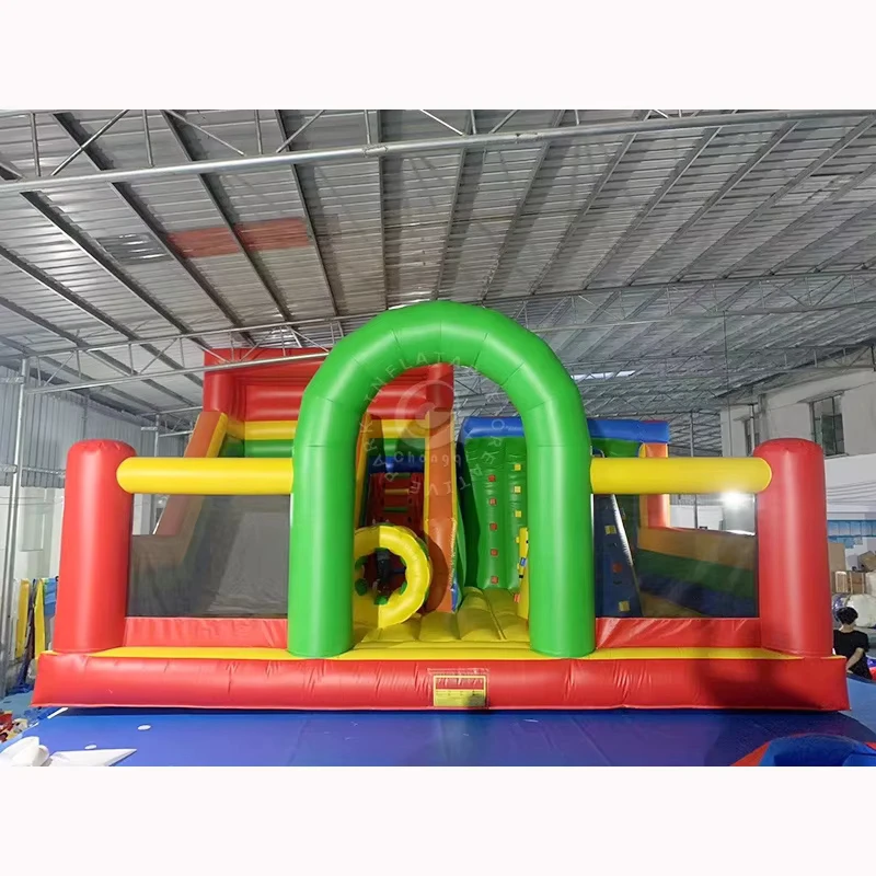 Công viên inflatable tùy chỉnh bền cho trẻ em và người lớn, Công viên giải trí trampoline inflatable, Khu vui chơi inflatable cho niềm vui
