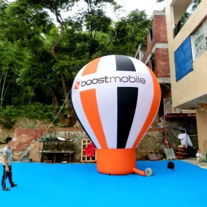 Customized Durable Waterproof Oxford Cloth CE Inflatable Hot Air Balloon Model Built In Fan for Outdoor Advertising
