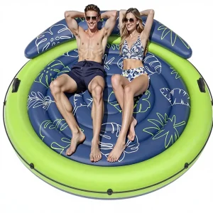 Customized Factory Direct Adult Inflatable Heavy Duty Extra Large Pool Float With Cup Holders For River Lake Summer