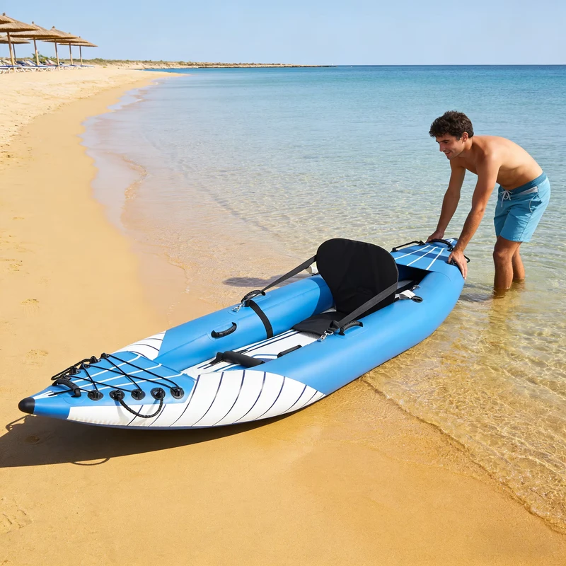 Kayak Gonflable de Pêche Personnalisé avec Siège pour Pêche en Extérieur, Achat Direct auprès du Fabricant