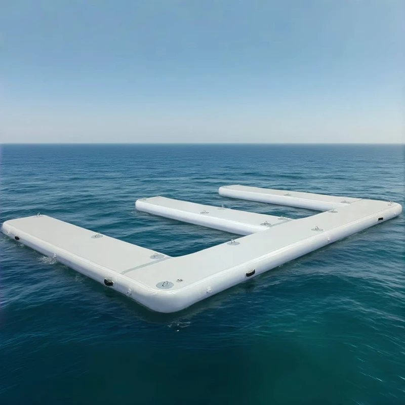 Ponton Gonflable Flottant Personnalisé, Plateforme de Dock pour Jet Ski, Île, Dock Gonflable à Vendre