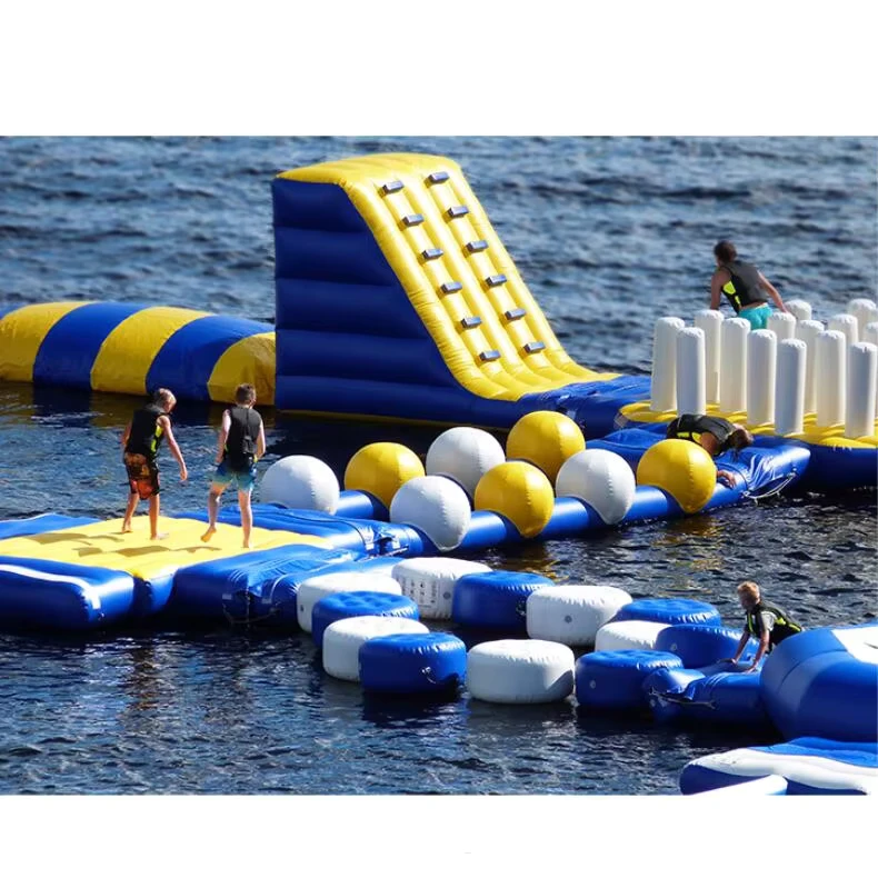 Customized Floating Inflatable Aqua Park Waterpark Design Outdoor Inflatable Water Games Inflatable Aquapark