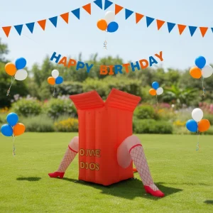 Customized Giant Advertising Large Netherlands Event Inflatable Sarah Holland Cartoon Balloon Inflatable Sarah