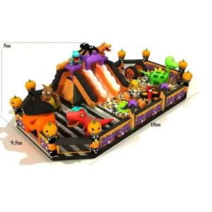 Customized Giant Indoor Outdoor Adult Obstacle Course PVC Inflatable Playground Commercial Colorful Slides CE Certified