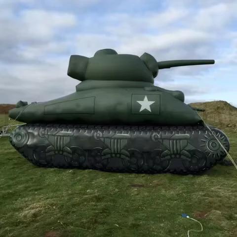 Aangepaste Gigantische Opblaasbare Militaire Tank Panzer Model voor Buitenevenement Tentoonstelling