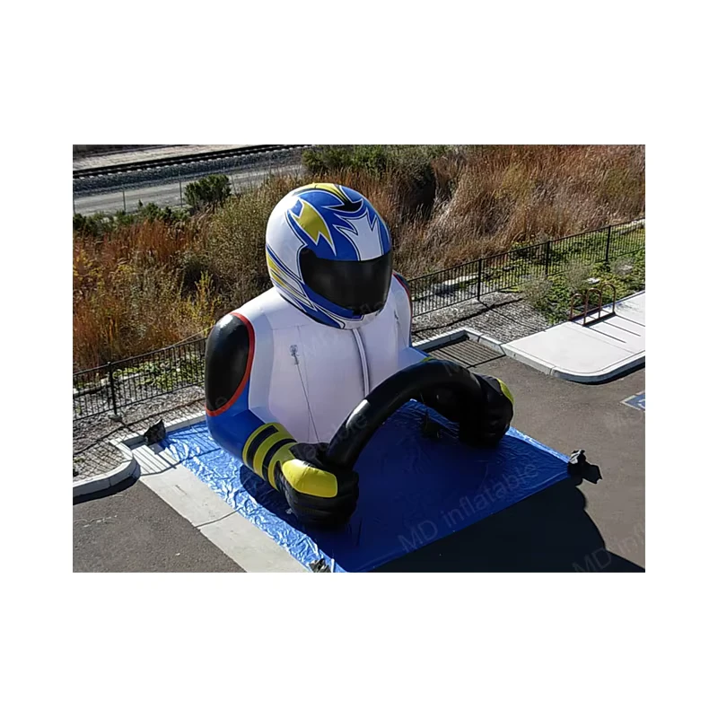 Conductor de Coche de Carreras Inflable Gigante Personalizado para Publicidad