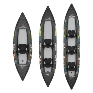 Kundenspezifisches Hochdruck-Drop-Stitch PVC für Angeln stabiles 1-3 Personen professionelles aufblasbares Boot aufblasbares Kajak