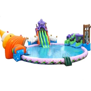 Thiết bị công viên nước ngoài trời Inflatable PVC chất lượng cao tùy chỉnh, Công viên Aqua nổi cho người lớn