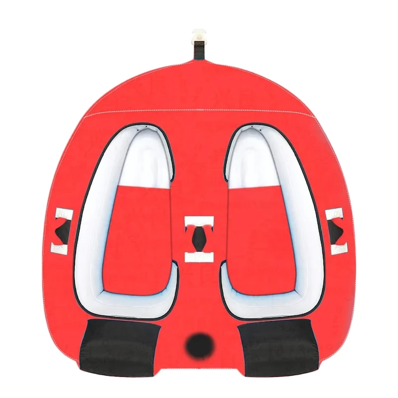 Tubo de barco inflable personalizado para 2 personas, remolcable para deportes acuáticos