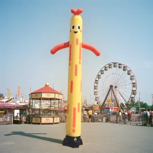 Customized Inflatable Air Dancer for Advertising Events Wave Man Design with Blower Halloween and Restaurant Promotions