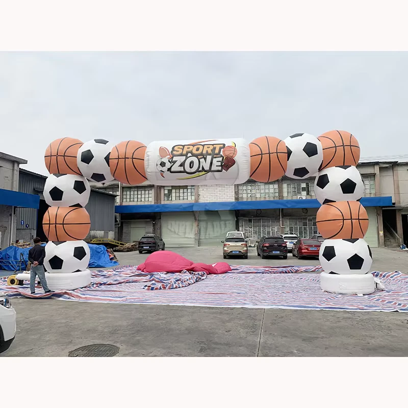 Customized Inflatable Arch Football and Basketball Sport Arch for Advertising