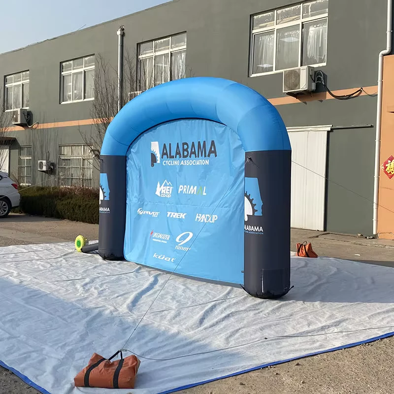 Arco inflable personalizado, impermeable y duradero para promoción de eventos al aire libre, tamaño de 4-12m