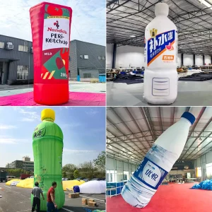 Lata de cerveza inflable personalizada, botella de bebida inflable gigante, publicidad inflable para eventos de fiesta