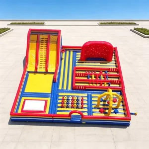 Parcours de course d'obstacles gonflable personnalisé, Maison gonflable excitante pour enfants