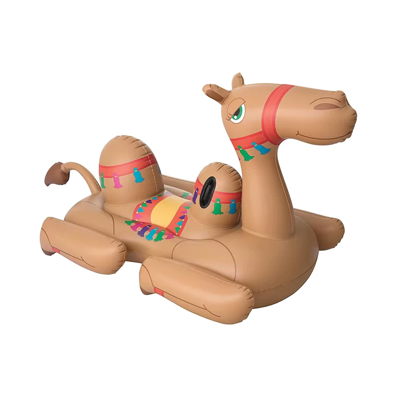 Gommoncino Gonfiabile Personalizzato a Forma di Cammello Grande per Piscina Galleggiante per Adulti