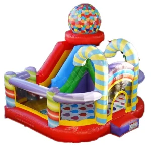 Combo de saut en bonbon gonflable personnalisé, jeu de parc pour enfants commercial