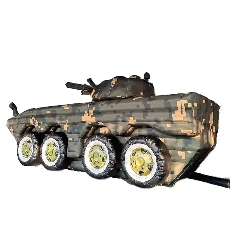 Anpassbares aufblasbares Cartoon-Panzerfahrzeug