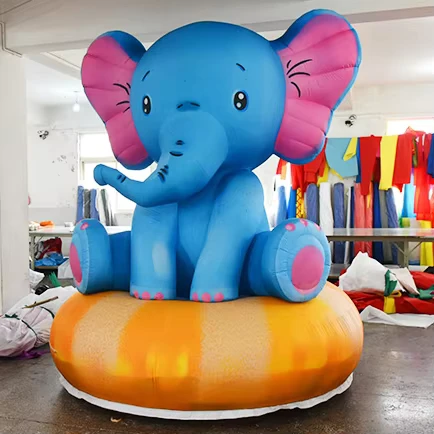 Individuell gestalteter aufblasbarer Elefant für Dekoration und Werbung, aufblasbares Maskottchen-Kostüm, Elefant Statue