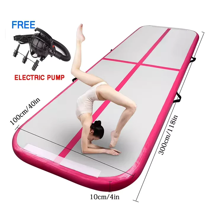 Tappeto Gonfiabile Personalizzato per Ginnastica per Bambini, Pista d'Aria Spessa 8 Pollici, Tappeti per Tumbling