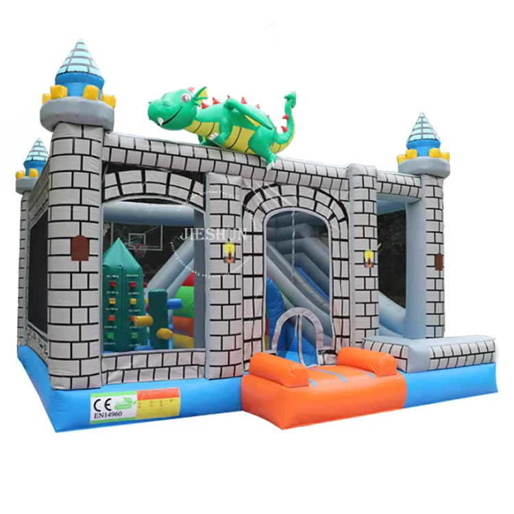 Castillo hinchable personalizado Casa de salto Dragón Inflable Moonwalk Casa de rebote Inflable