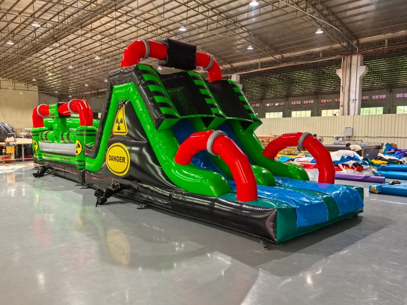 Customized Inflatable Obstacle Course with Bouncy Area and Slide Toy Accessory