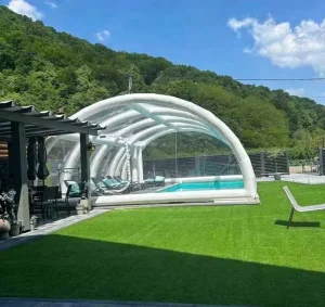 Customized Inflatable PVC Tub Swimming Pool Dome Cover Tent With Air Blower & Pump for Indoor Outdoor