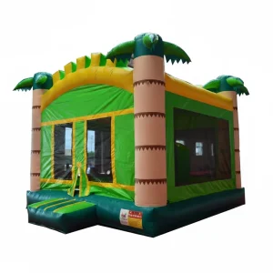 Customized Inflatable Palm Coconut Tree House Bouncer Bouncy Castle Jumper Bounce House Combo With Slide