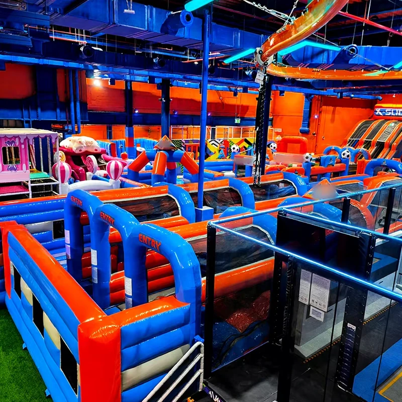 Customized Inflatable Park Inflatable Combo Jumping Castle Maze Bouncy Playground by Cheer Amusement
