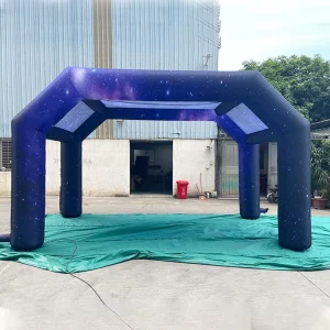 Arco Inflável Arco-Íris Personalizado Impressão de Logotipo Tenda Arco Inflável Arco de Balão Inflável Interior