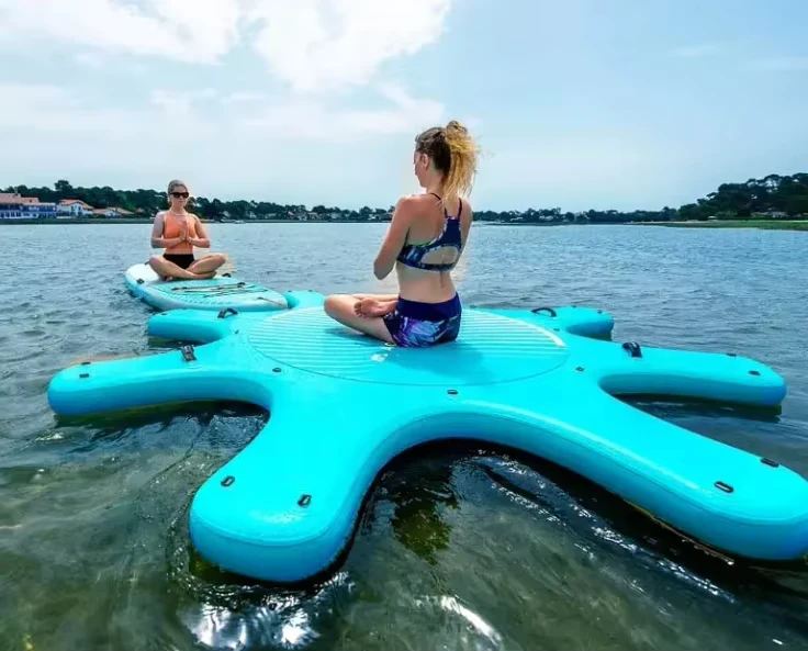 Customized Inflatable Surf Platform Station SUP Yoga Dock for Floating Fitness and Fun Activities