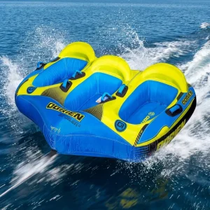 Tabung Inflatable yang Dapat Disesuaikan untuk 2-3 Orang Kapasitas 510 Lbs Tahan Lama untuk Olahraga Air