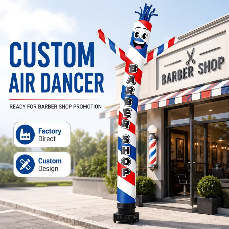 Aangepaste Opblaasbare Tubulaire Mensvormige Rookmachines - Opblaasbare Dansers voor Buiten Decoratie en Reclame