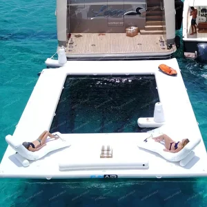 Aangepaste Inflatable Jacht Zwemmen Oceaan Pool met Net