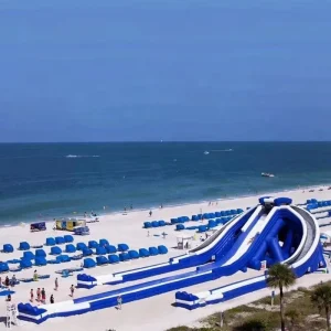 Customized Kids Aqua Park Water Slides Floating Inflatable Water Park Outdoor Sea Water Park Equipment